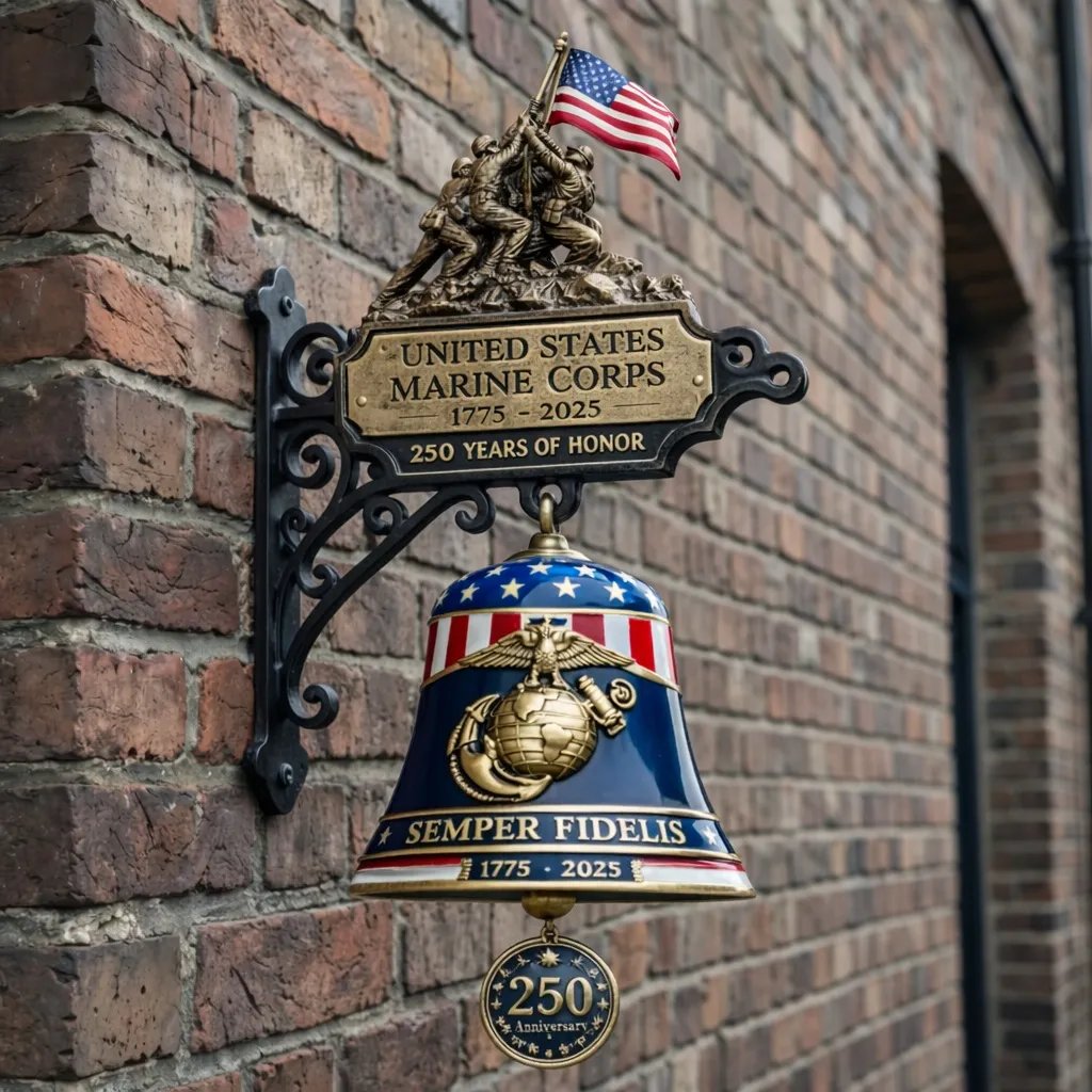 🔥Last Day 49% OFF -USMC 250th Anniversary – Semper Fidelis Collector’s Bell